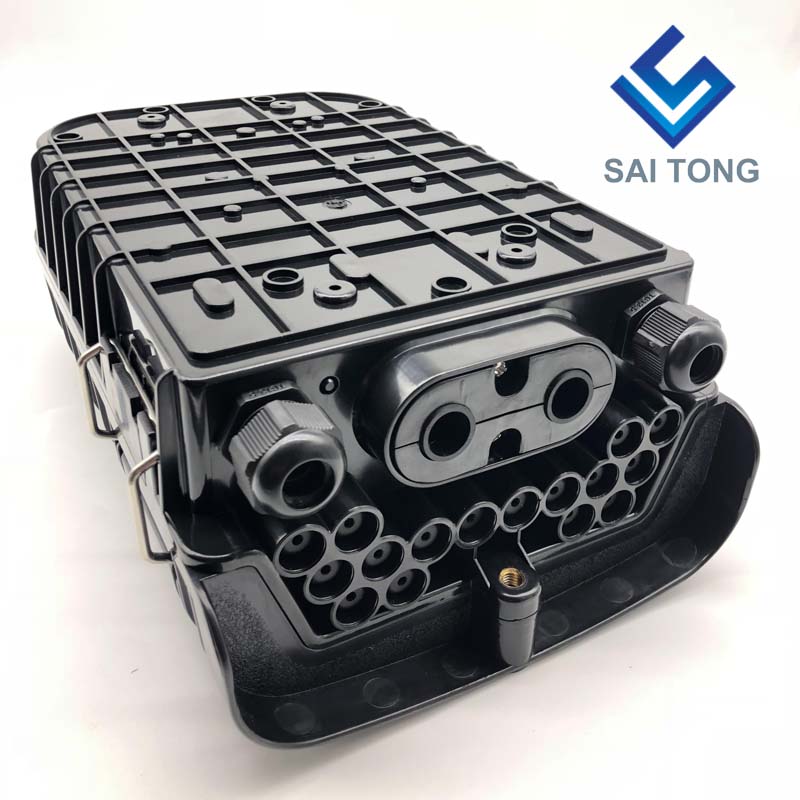 Saitong Made16 صندوق حاوية الألياف البصرية الأساسية PLC FTTH FTTX FTTP صندوق إنهاء الألياف IP65 صندوق وصلات الألياف البصرية الخارجية قيلولة