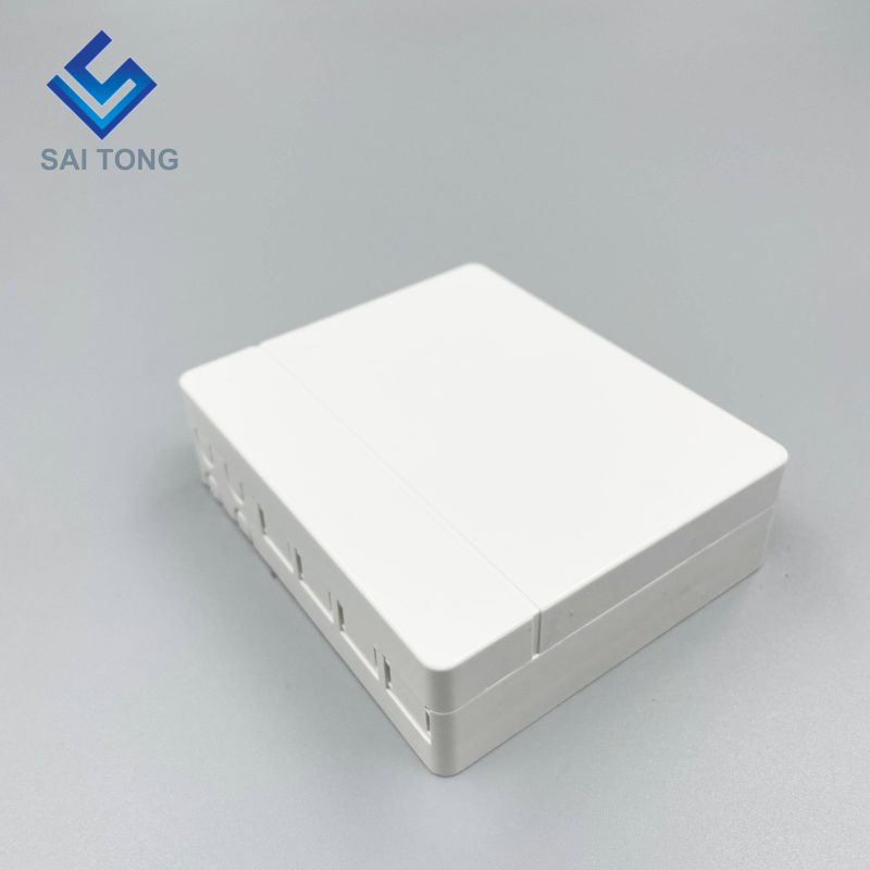 تصنيع FTTH في الهواء الطلق 4 core SC / APC Dust Shutter Adapter Splitter Terminal Box / Factory Price Fiber Optic Wall Socket