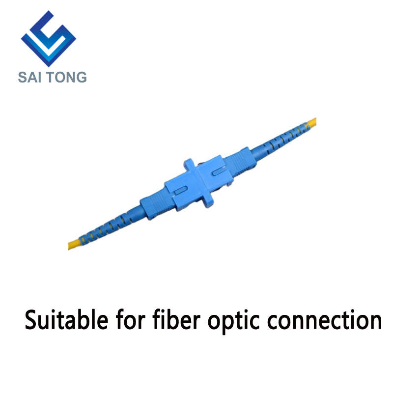 SC-SC PC UPC SM Simplex Fiber Optic Connector رخيصة الثمن SC / UPC Fiber Adapter لاختبار الألياف