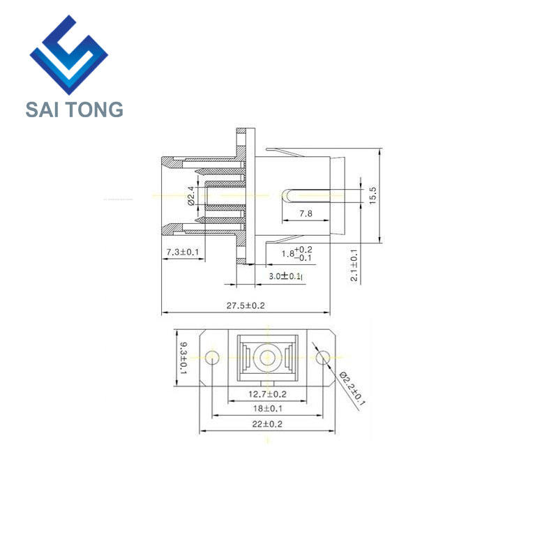 SC-SC PC UPC SM Simplex Fiber Optic Connector رخيصة الثمن SC / UPC Fiber Adapter لاختبار الألياف