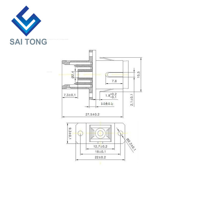 SC-SC PC UPC MM Simplex Fiber Optic Connector رخيصة الثمن SC / UPC Fiber Adapter لاختبار الألياف