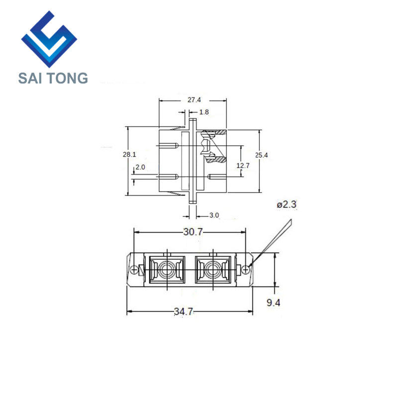 2022 SC-SC PC UPC SM Duplex Fiber Optic Connector رخيصة الثمن SC / UPC محول الألياف لاختبار الألياف