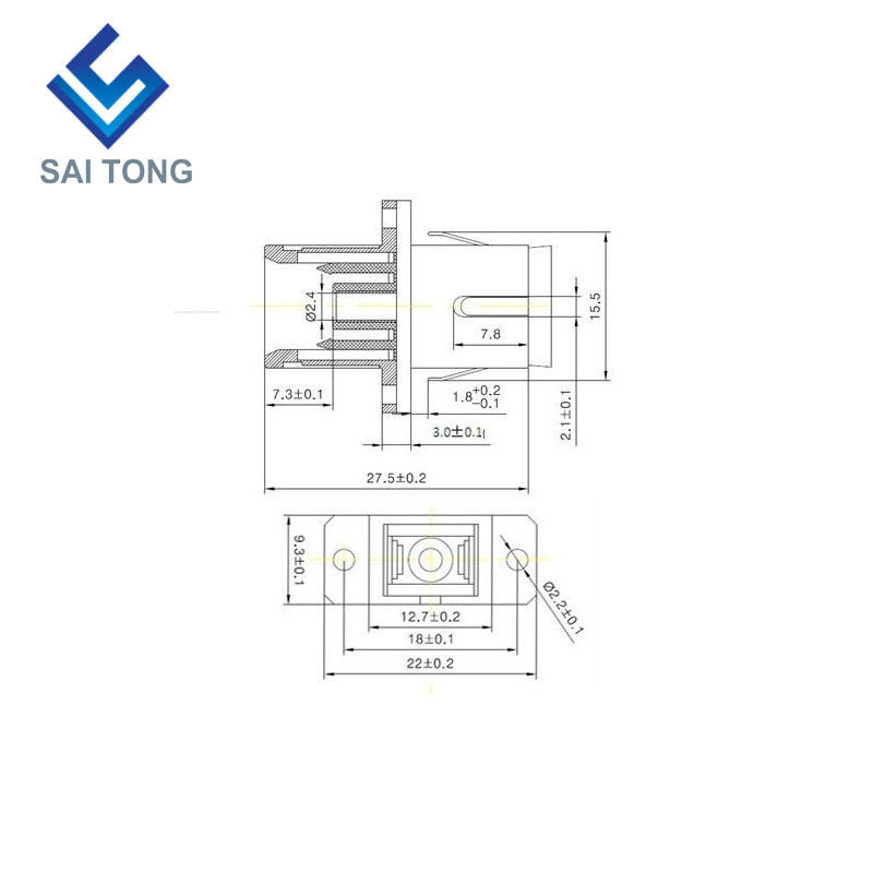 SC-SC APC SM Simplex Fiber Optic Connector رخيصة الثمن SC / APC Fiber Adapter لاختبار الألياف