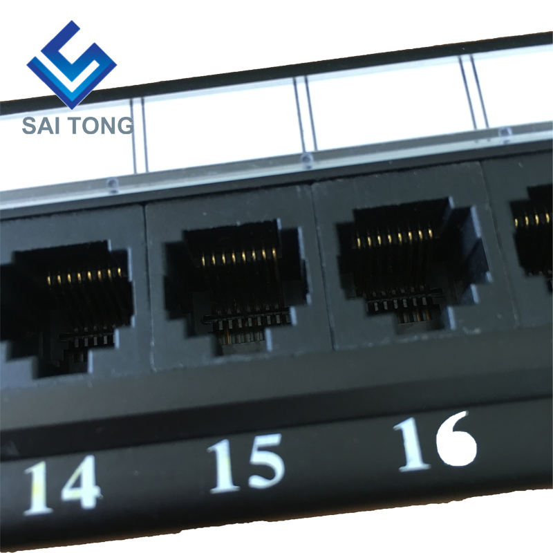 1U 19 '' 24 منافذ RJ45 Krone جاكيتات ، قوس فولاذي لوحة التصحيح Cat5e فارغة غير محمية utp Cat5e CAT5 CAT6 RJ45 لوحة التصحيح