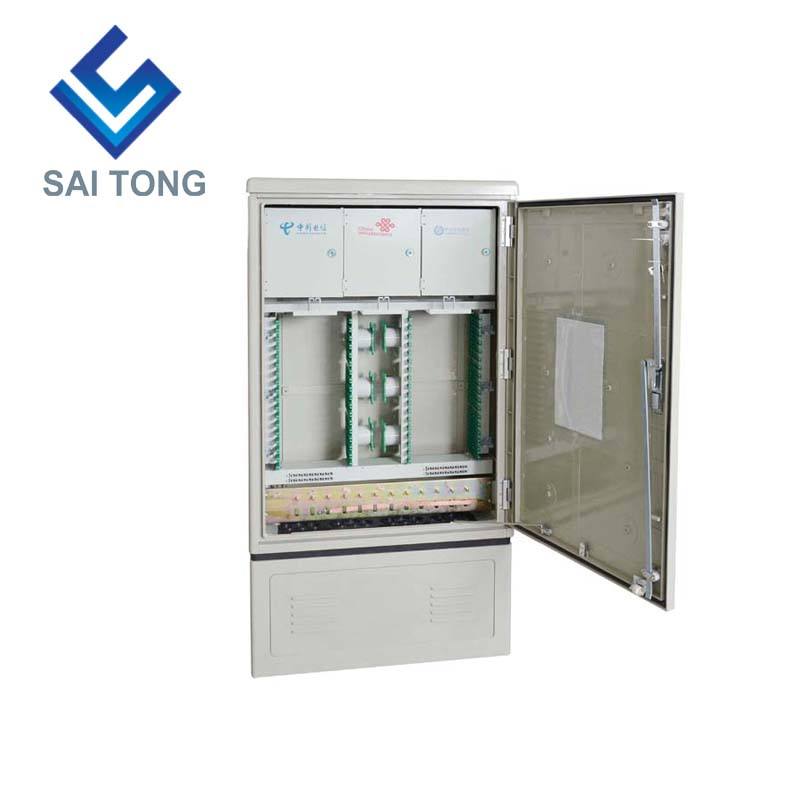 SaiTong FTTH Splice 288 Core من الألياف البصرية SMC خزانة مقاومة للماء IP55 smc دعم خزانة الألياف للمعيار أو حسب الطلب