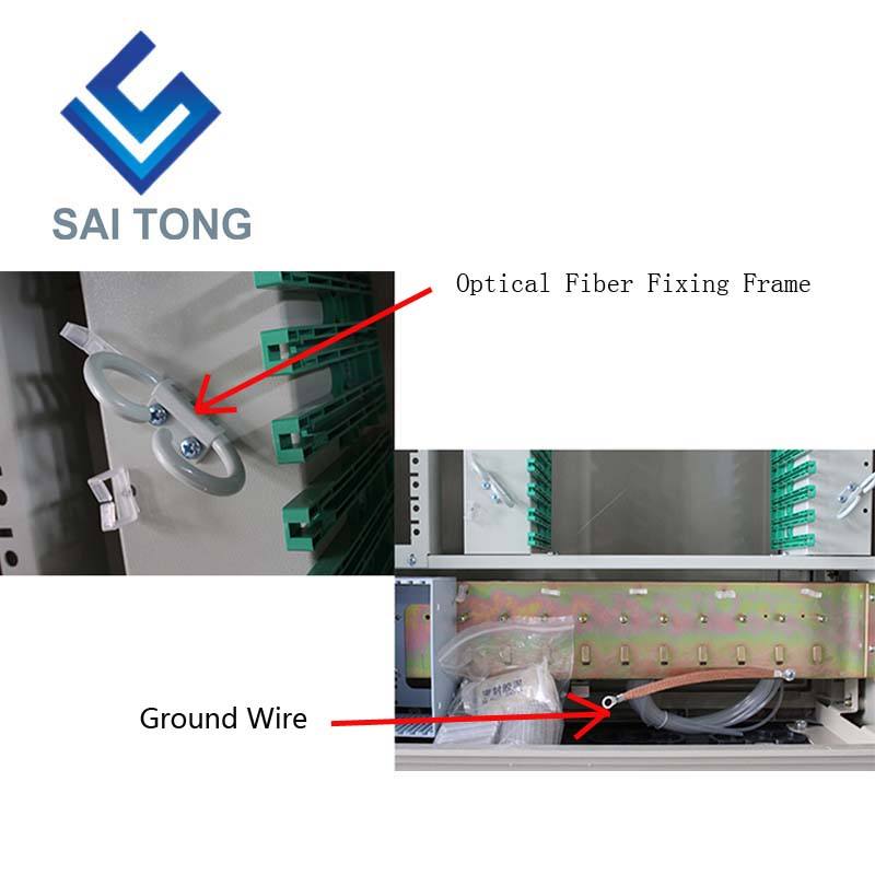 Saitong FTTH 96 نواة توزيع الألياف البصرية ftth محور توزيع SMC توزيع الألياف الضوئية عبر الاتصال خزانة ODF DDF