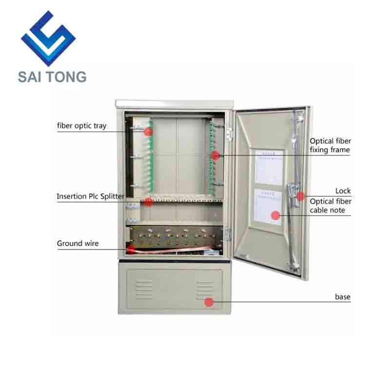 SaiTong FTTH 144 الأساسية الألياف البصرية smc في الهواء الطلق للماء IP55 smc كابل مجلس الوزراء الألياف دعم لمعيار أو حسب الطلب