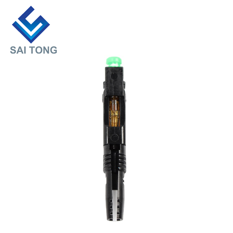 FTTH Fiber Saitong Optic Fast connector sc apc أخضر اللون كابل ليفي موصل سريع موصل سريع التجميع الميداني وضع فردي